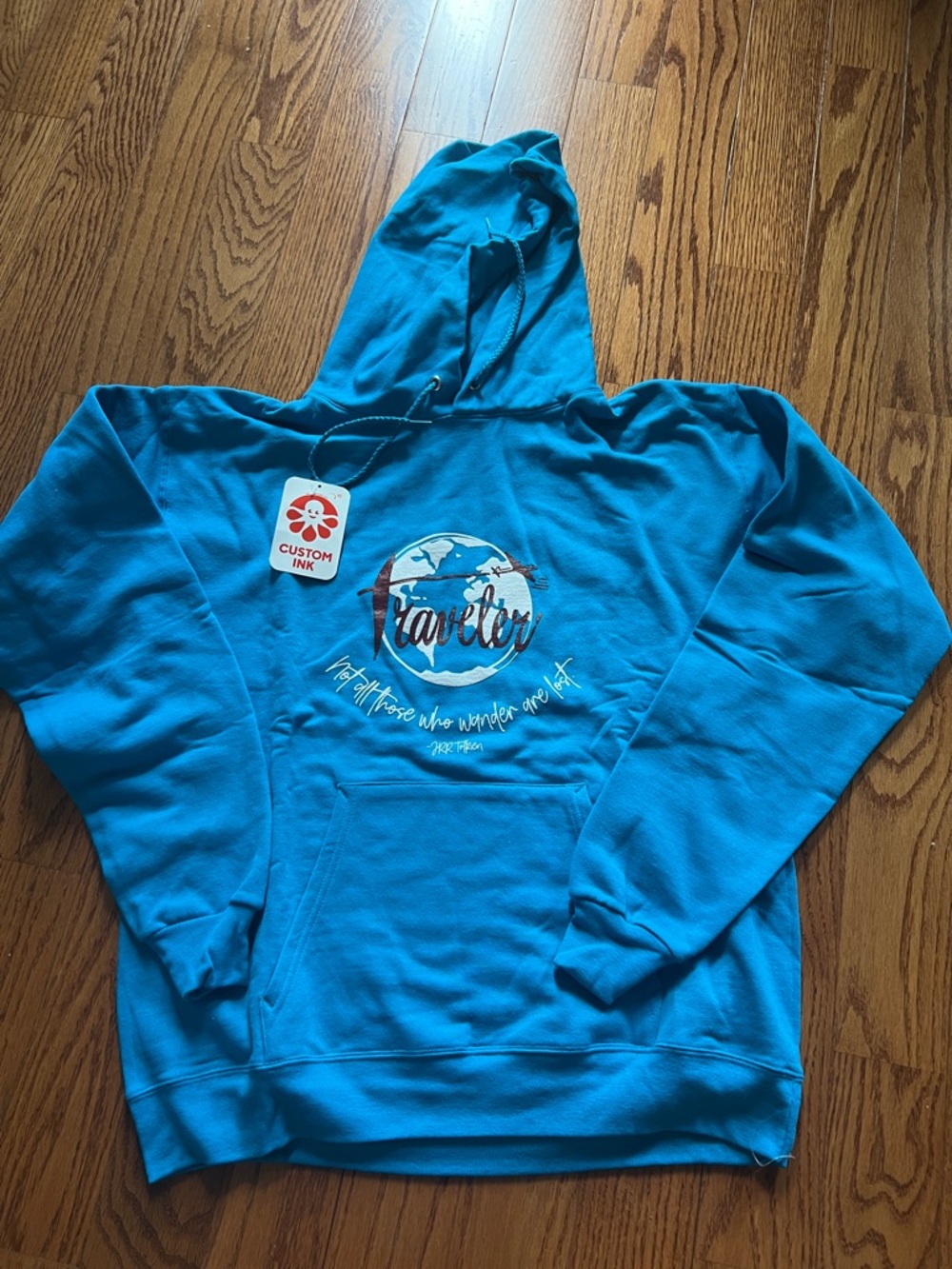 Traveler Turquoise Pullover Hoodie